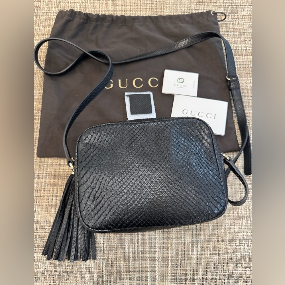 Gucci Python Soho Disco Bag - image 2
